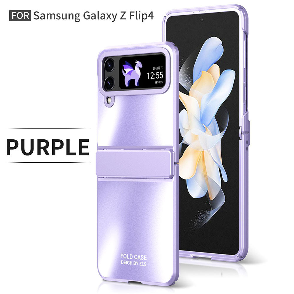 Frosted Plating Phone Case For Samsung Galaxy Z Flip4 Flip3 5G - Mycasety Mycasety