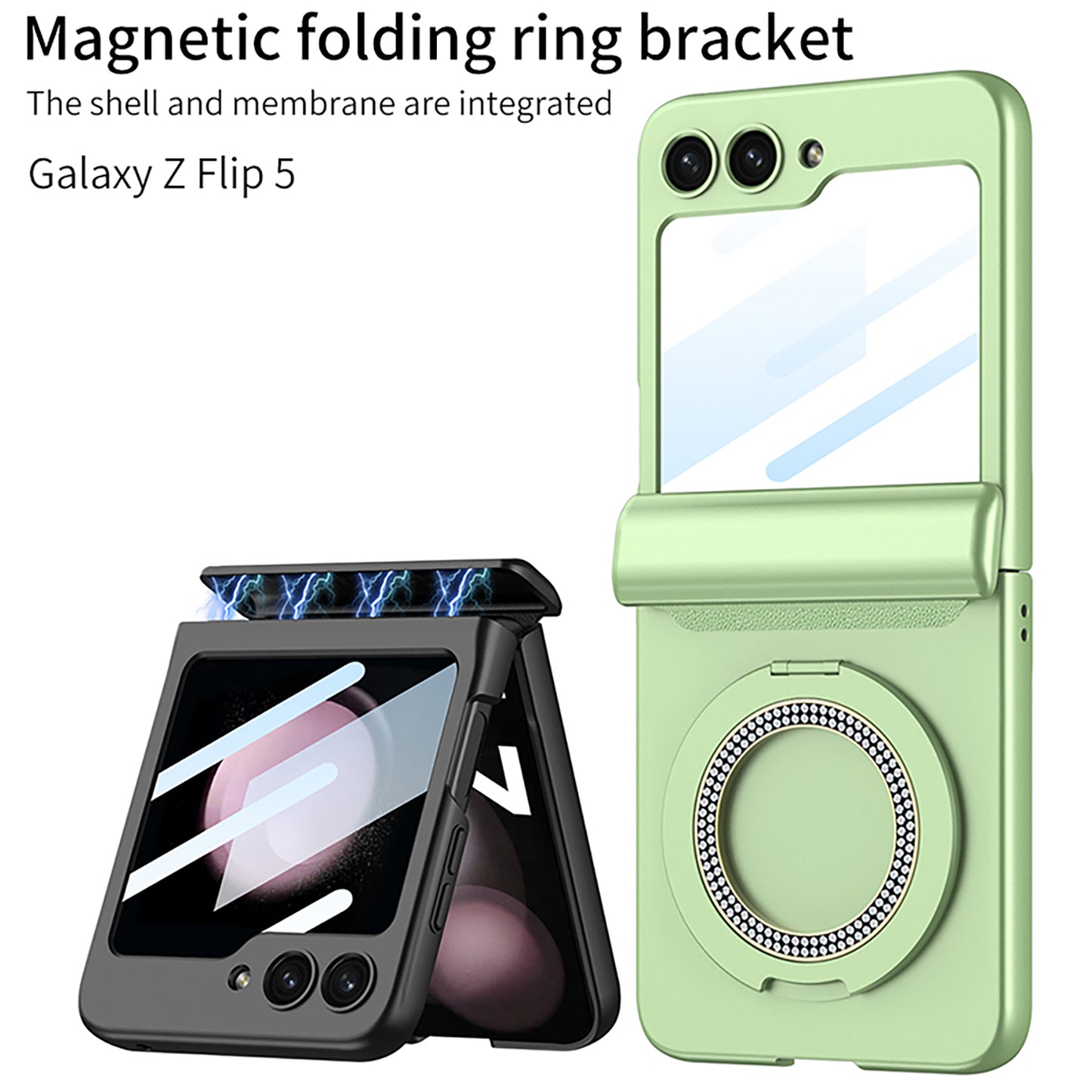 Magnetic Hinge Bracket All-included Shockproof Phone Case For Galaxy Flip 5/4/3