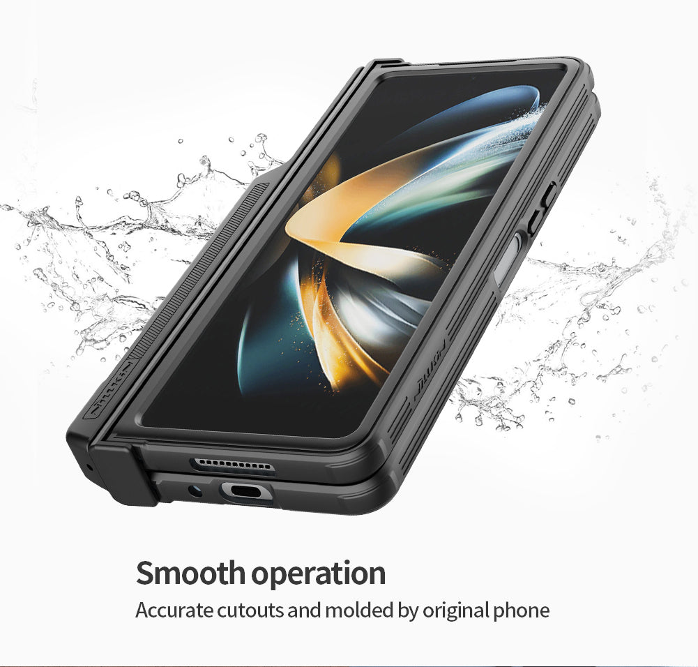 Galaxy Z Fold4 Full Protection Case With S pen Slot Camera Lens Protector and Stand(Pre-Sell)