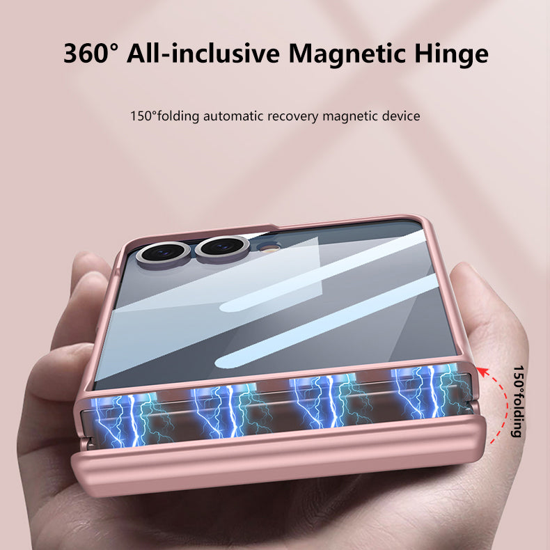 Magnetic All-included Shockproof Phone Case For Galaxy Flip 7/6/5/4/3 With Back Screen Protector