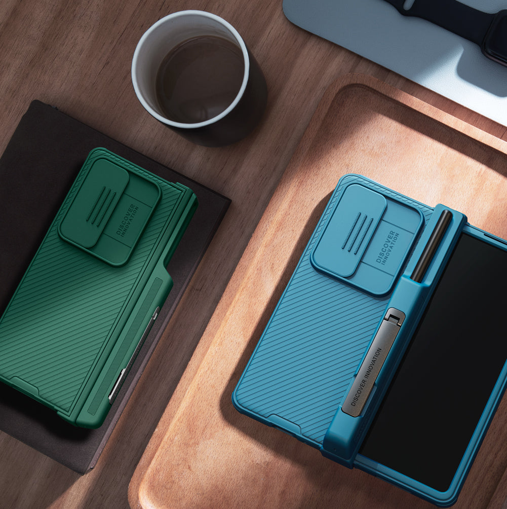 Galaxy Z Fold4 Full Protection Case With S pen Slot Camera Lens Protector and Stand(Pre-Sell)