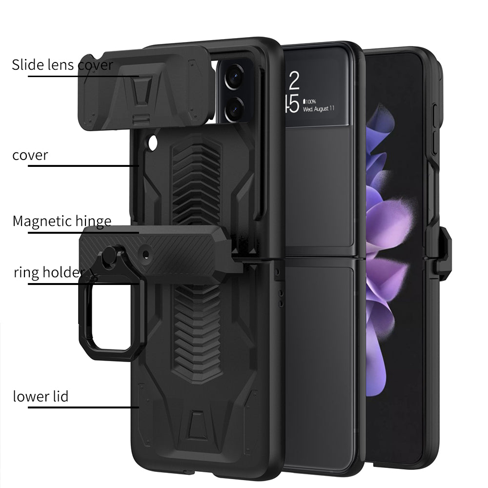 Magnetic Hinge Bracket All-included Shockproof Phone Case For Galaxy Flip 5/4/3