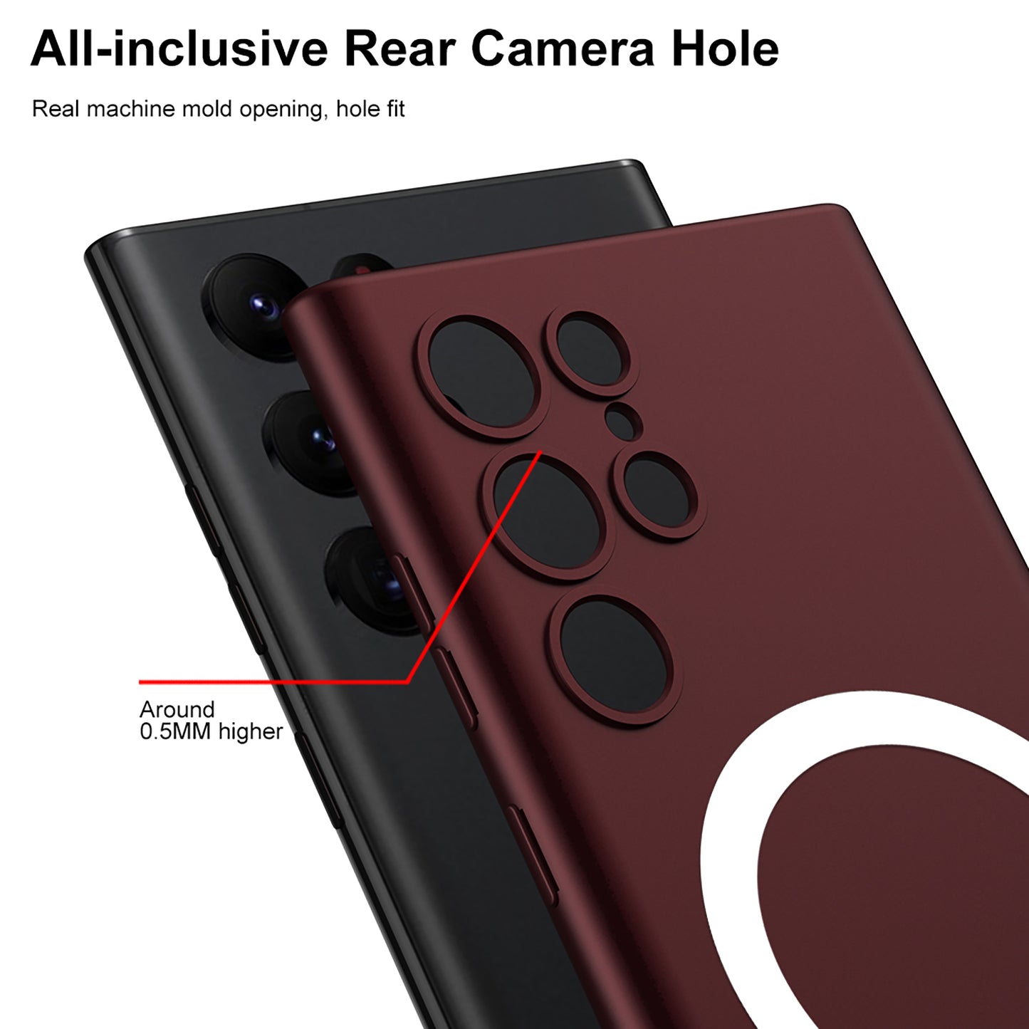 Magnetic Magsafe Matte Soft Case For Galaxy S24 S23 Ultra Plus