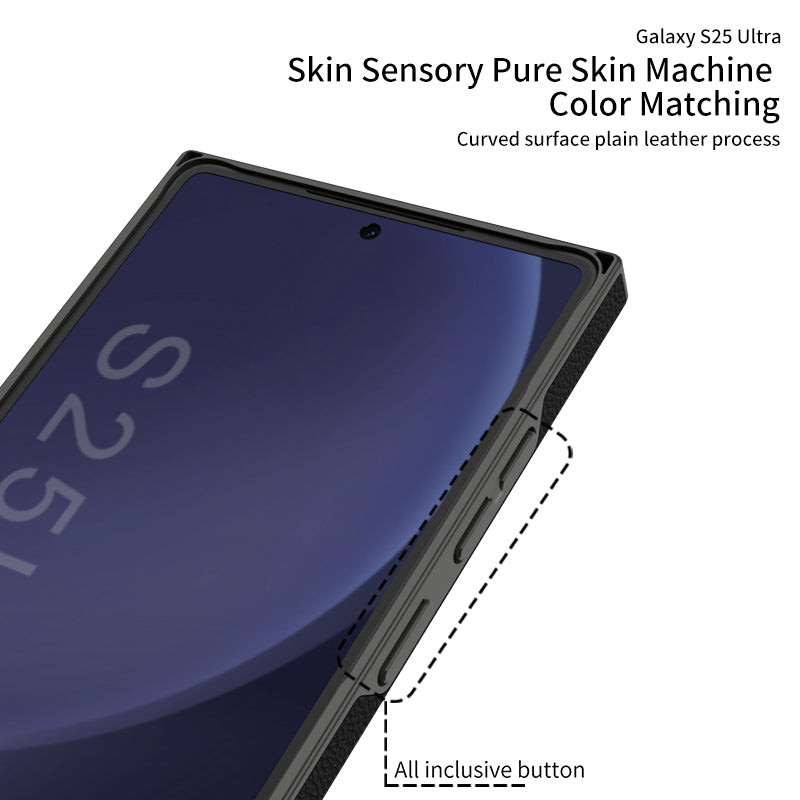 Leather Shockproof Phone Case With Bracket For Galaxy S25 S24 S23 Ultra