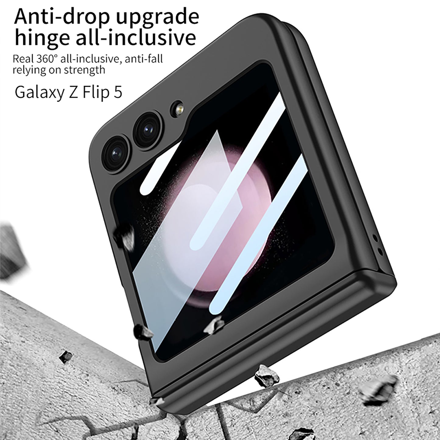 Magnetic Hinge Bracket All-included Shockproof Phone Case For Galaxy Flip 5/4/3