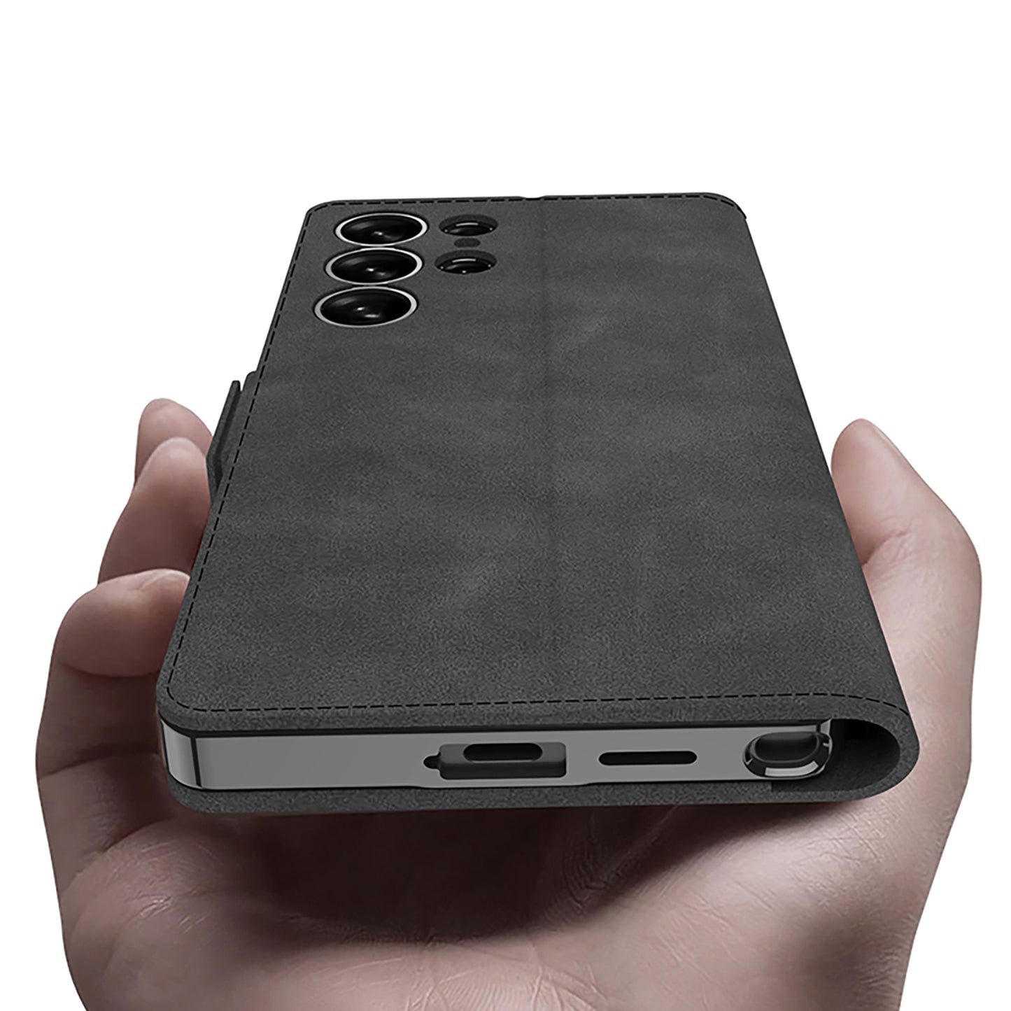 Leather Shockproof Phone Cover For Galaxy S25 Ultra
