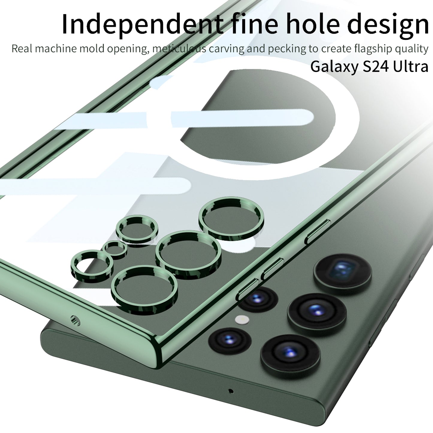 Magnetic Magsafe Clear Soft Case for Galaxy S24 S23 Ultra Plus