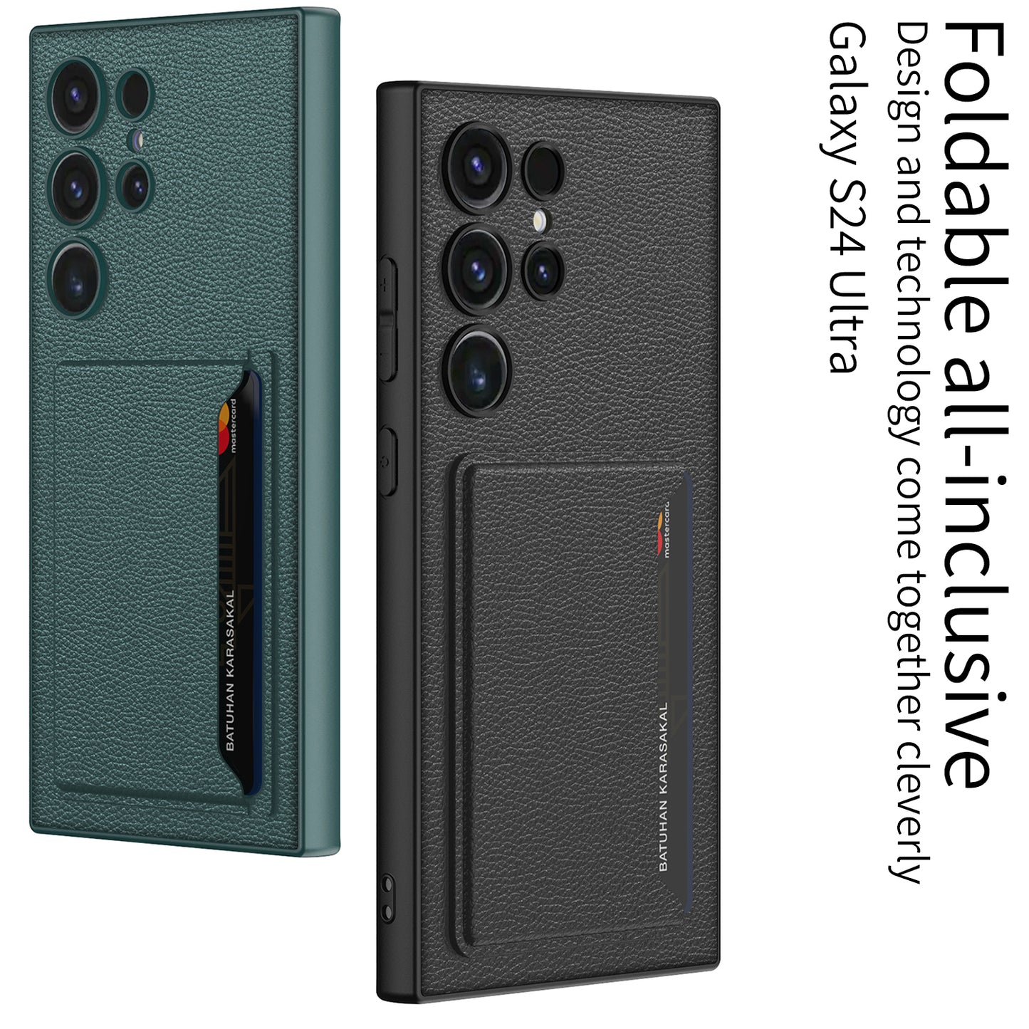 Leather Protective Phone Case With Card Holder For Samsung Galaxy S24 S23 Ultra Plus - Mycasety Mycasety