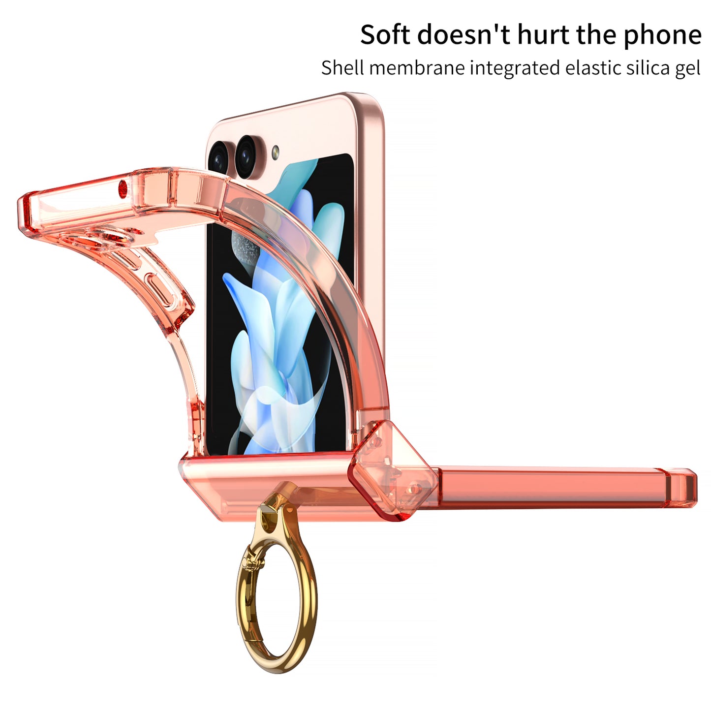 Magnetic MagSafe Airbag Ring Hinge Phone Case For Galaxy Z Flip5 Flip4 Flip3