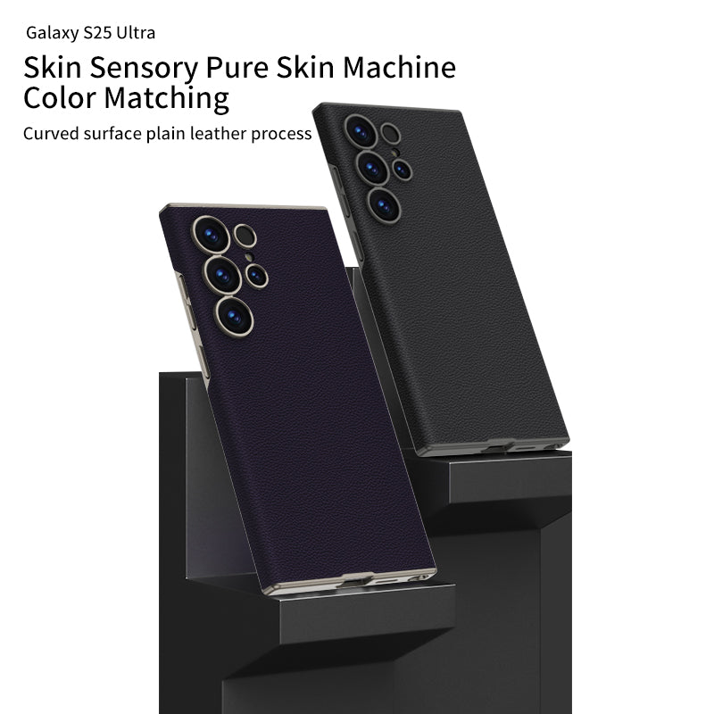 Leather Shockproof Phone Case With Bracket For Galaxy S25 S24 S23 Ultra