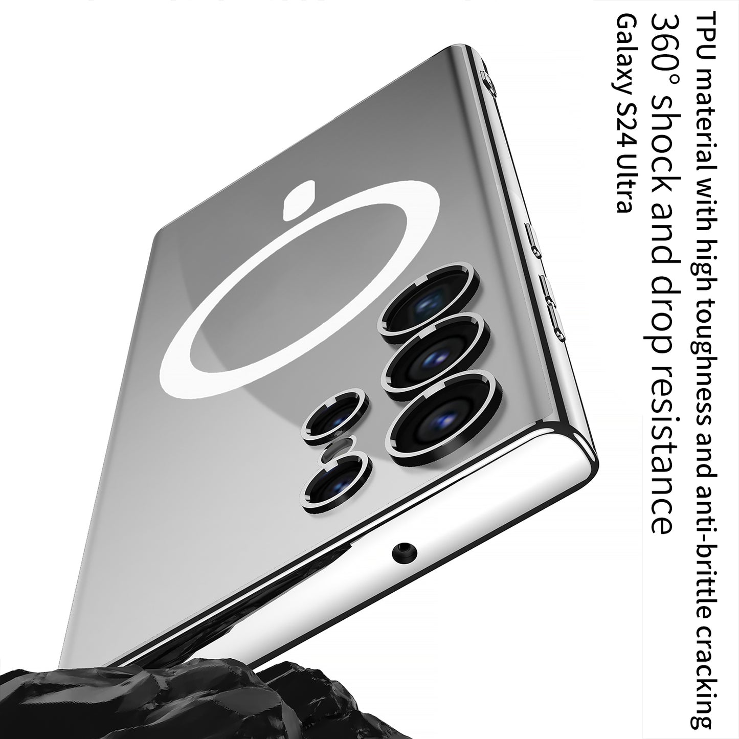 Magnetic Magsafe Clear Soft Case for Galaxy S24 S23 Ultra Plus
