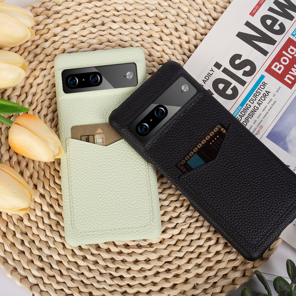 Luxury Leather All-inclusive Protective Cover With Card Holder For Google Pixel 7 Series - Mycasety Mycasety