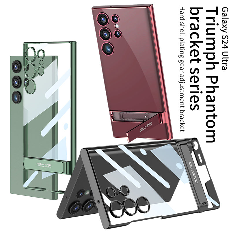 Electroplating Invisible Bracket Phone Case For Samsung Galaxy S24 S23 Ultra Plus - Mycasety Mycasety