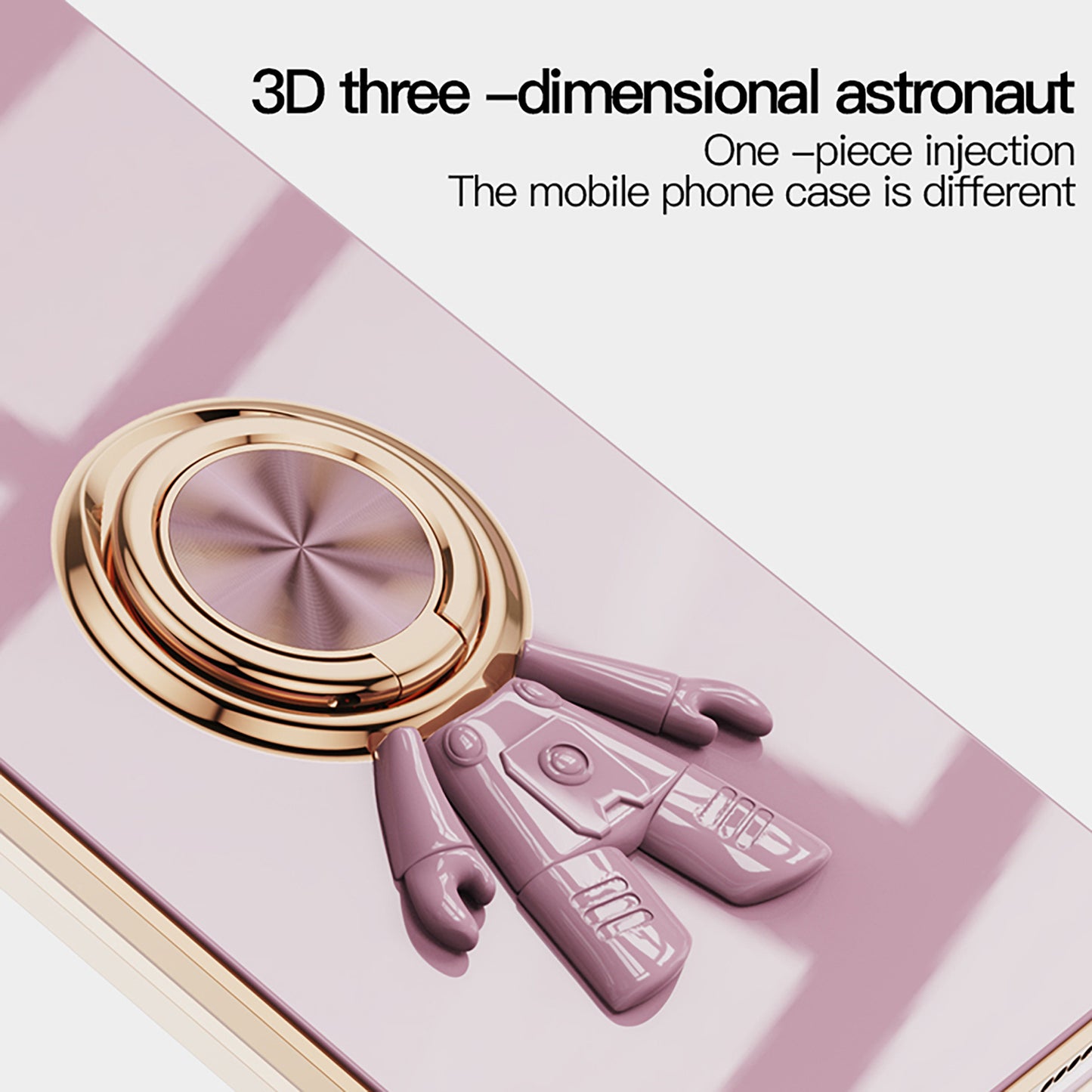 Electroplating Astronaut Ring Holder Phone Case For Google Pixel 7 8 Series - Mycasety Mycasety