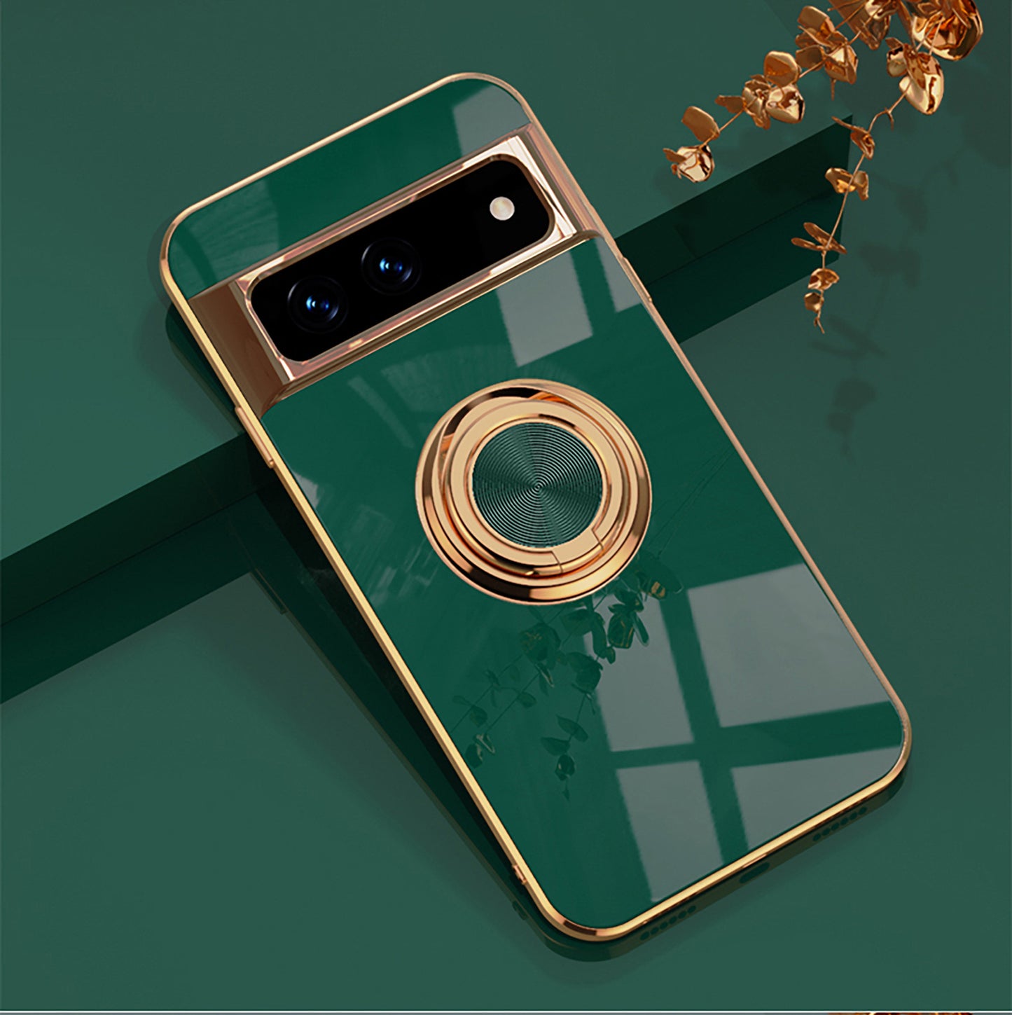 Electroplating Ring Holder Phone Case For Google Pixel 7 8 Series - Mycasety Mycasety