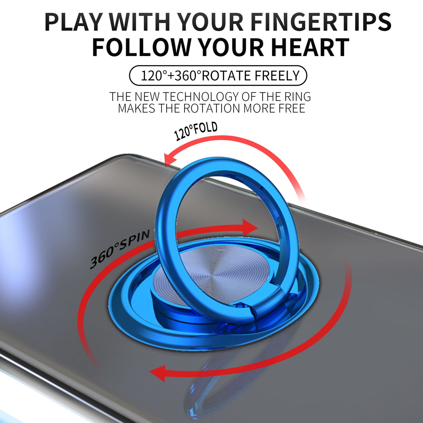 Electroplating Clear Ring Holder Phone Case For Google Pixel 7 Series - Mycasety Mycasety