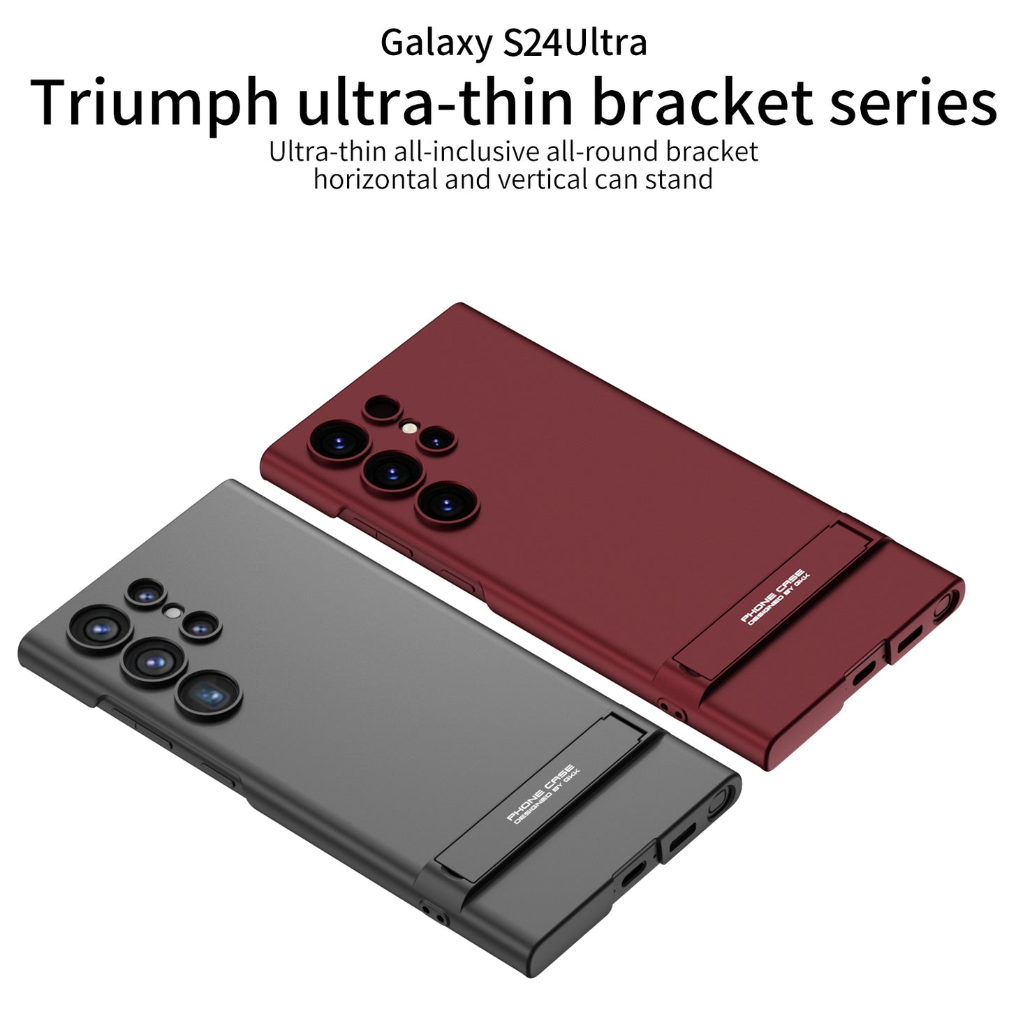 Ultra-Thin Invisible Bracket Phone Case For Galaxy S24 S23 Ultra Plus