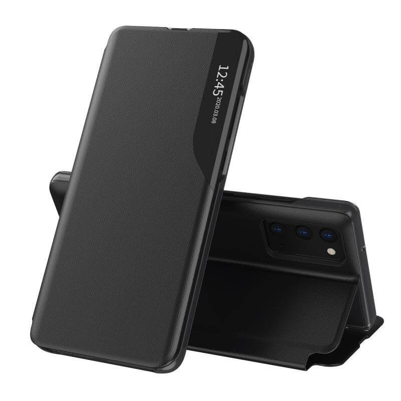 Galaxy Smart View Flip Case Luxury Magnetic Leather Kickstand Window Shockproof Cover