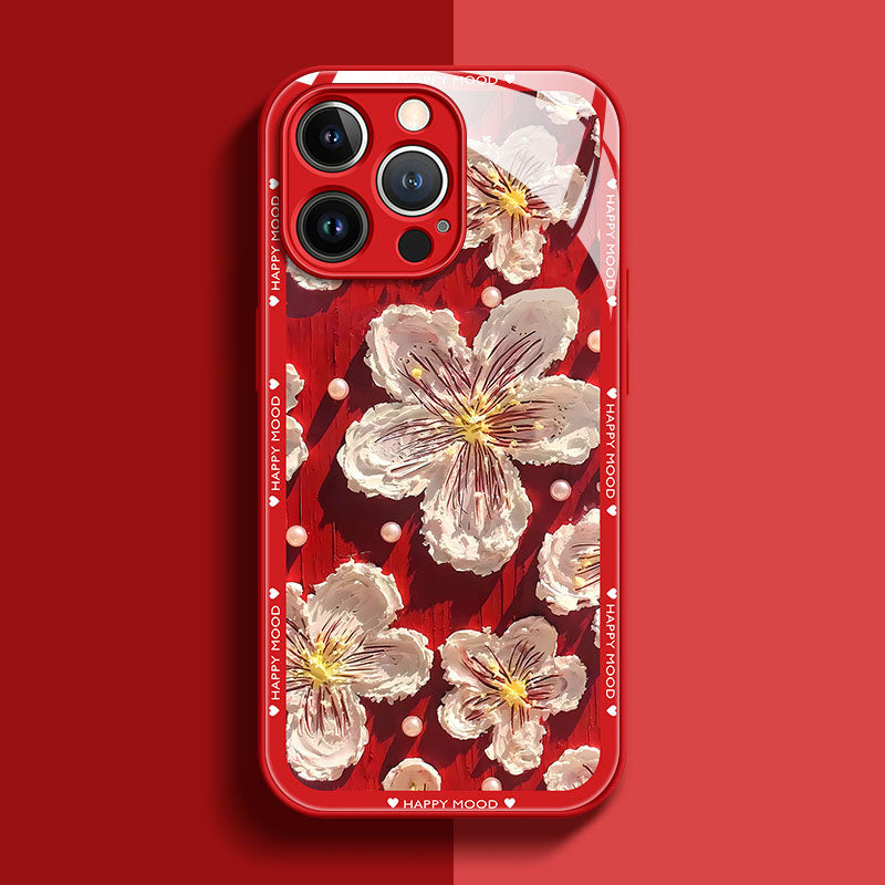 Oil Painting Flower iPhone Case - Mycasety Mycasety