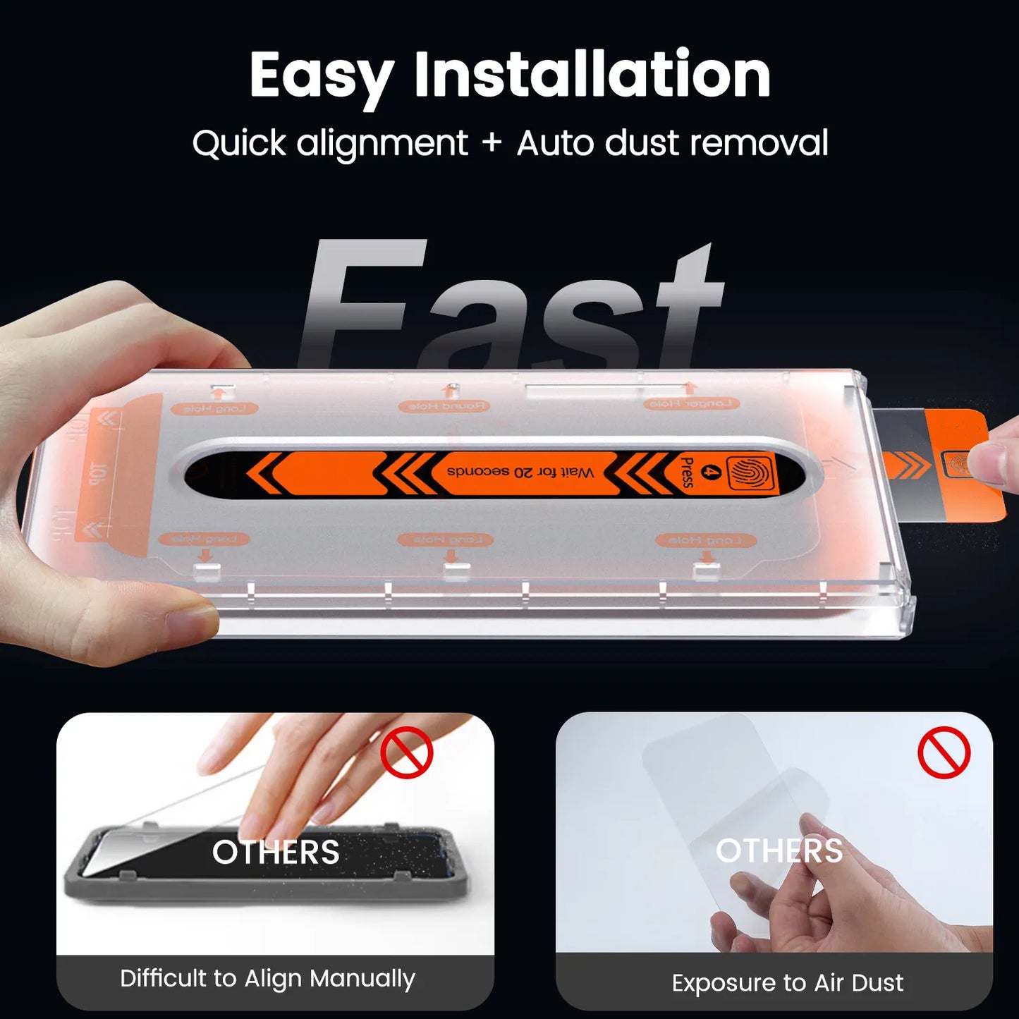 Glare Guard Screen Protector For Galaxy S25 S24 Series With Dust-free Film Cabin | Electrostatic Cleaning Technology