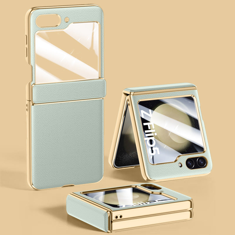 Luxurious Leather All-inclusive Protection Phone Case For Galaxy Z Flip5