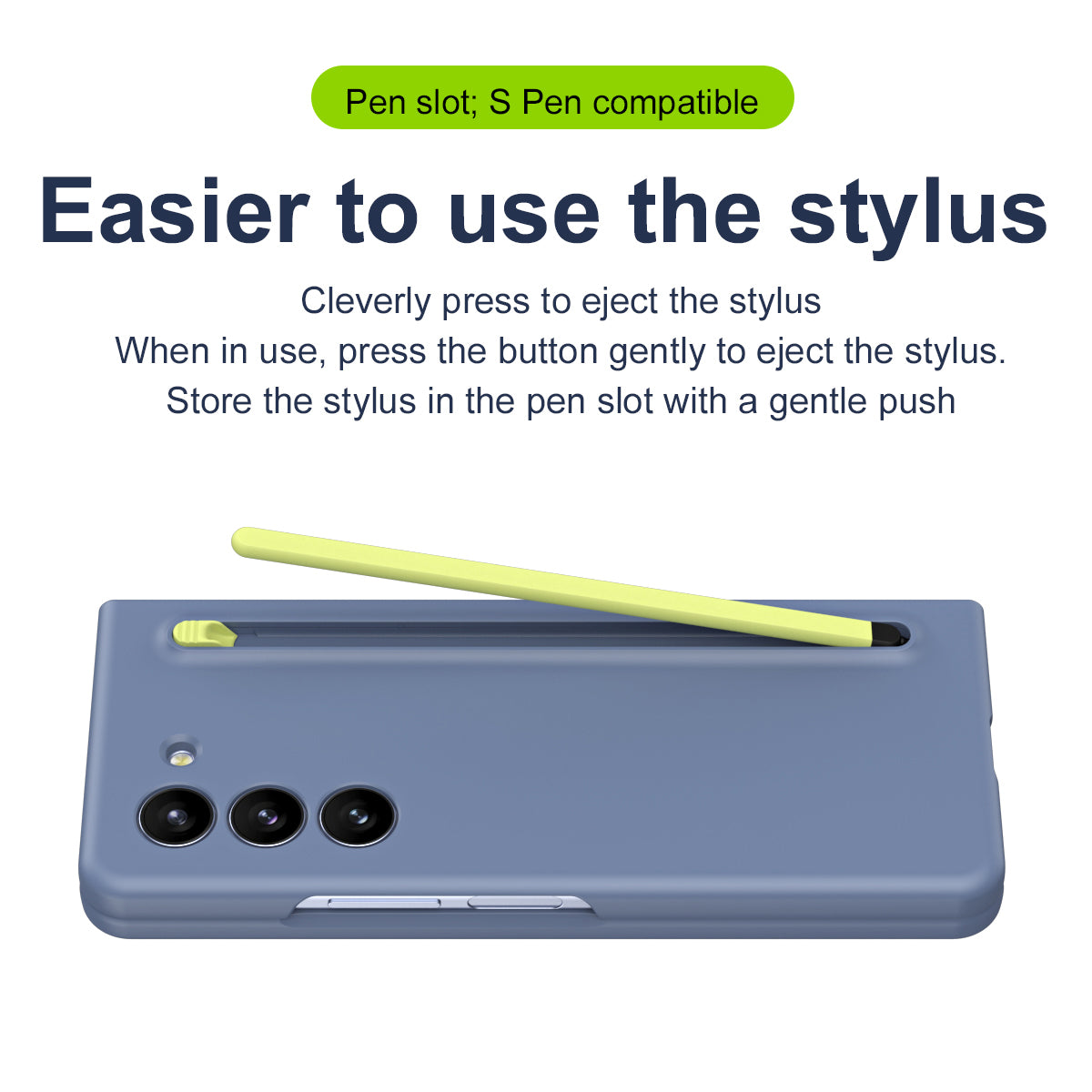 Anti-fall Protective Phone Case With Pen Tray Shell and Film For Galaxy Z Fold 7/6/5/4/3