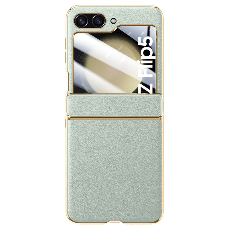 Luxurious Leather All-inclusive Protection Phone Case For Galaxy Z Flip5