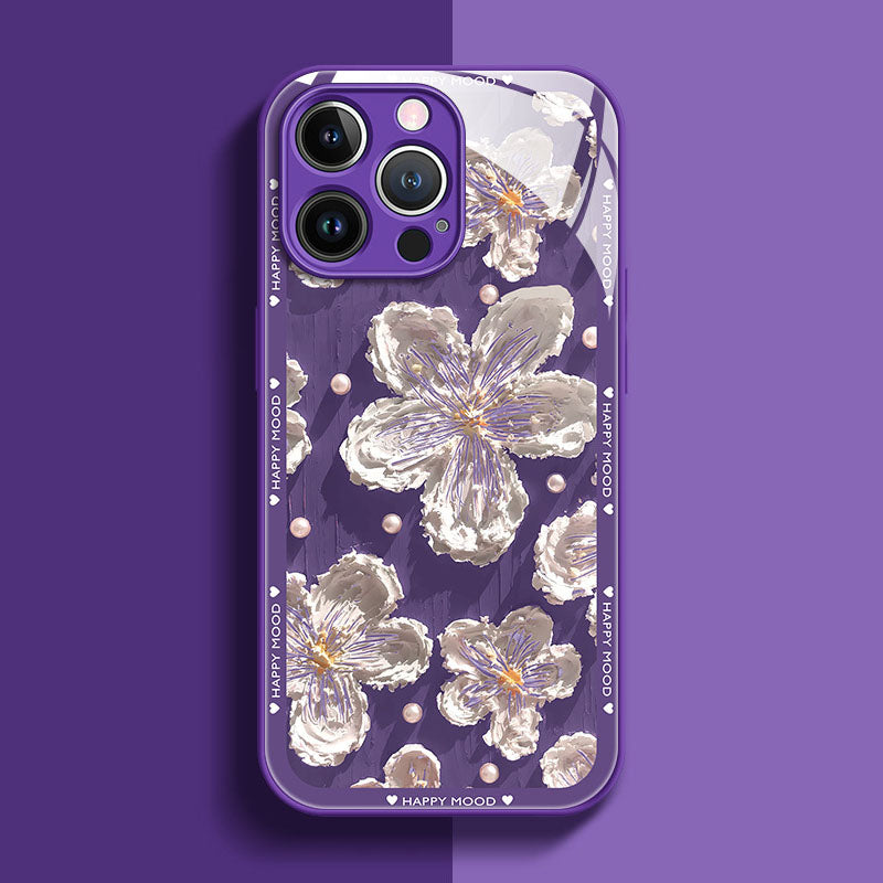 Oil Painting Flower iPhone Case - Mycasety Mycasety