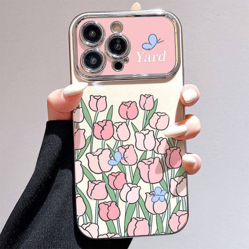 Oil Painting Flower iPhone Case With Bracelet
