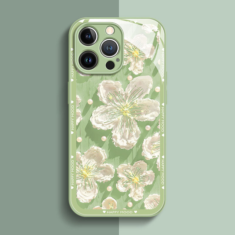 Oil Painting Flower iPhone Case - Mycasety Mycasety