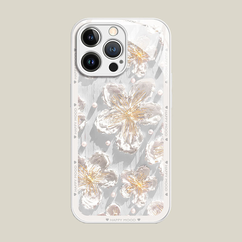 Oil Painting Flower iPhone Case - Mycasety Mycasety