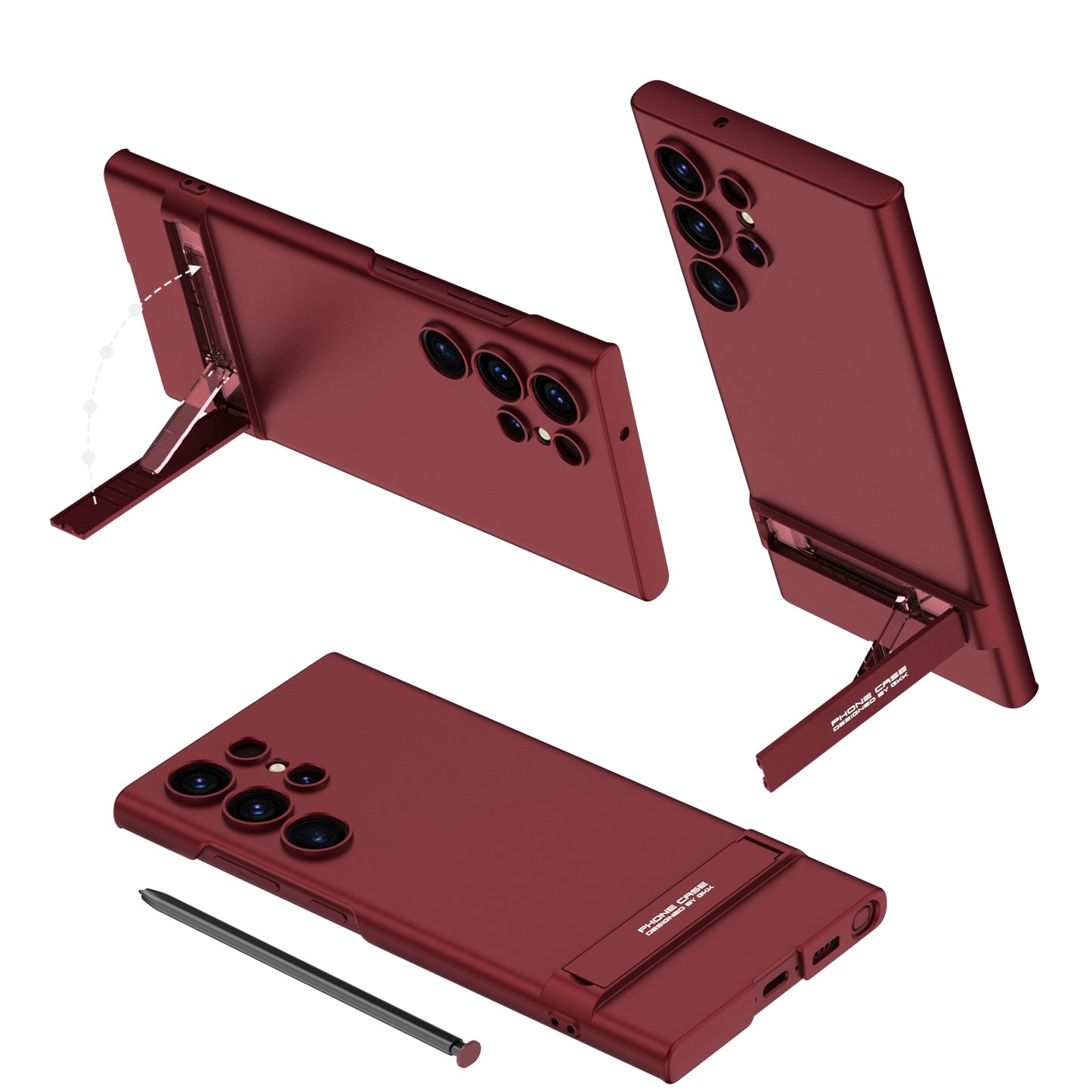 Ultra-Thin Invisible Bracket Phone Case For Galaxy S24 S23 Ultra Plus