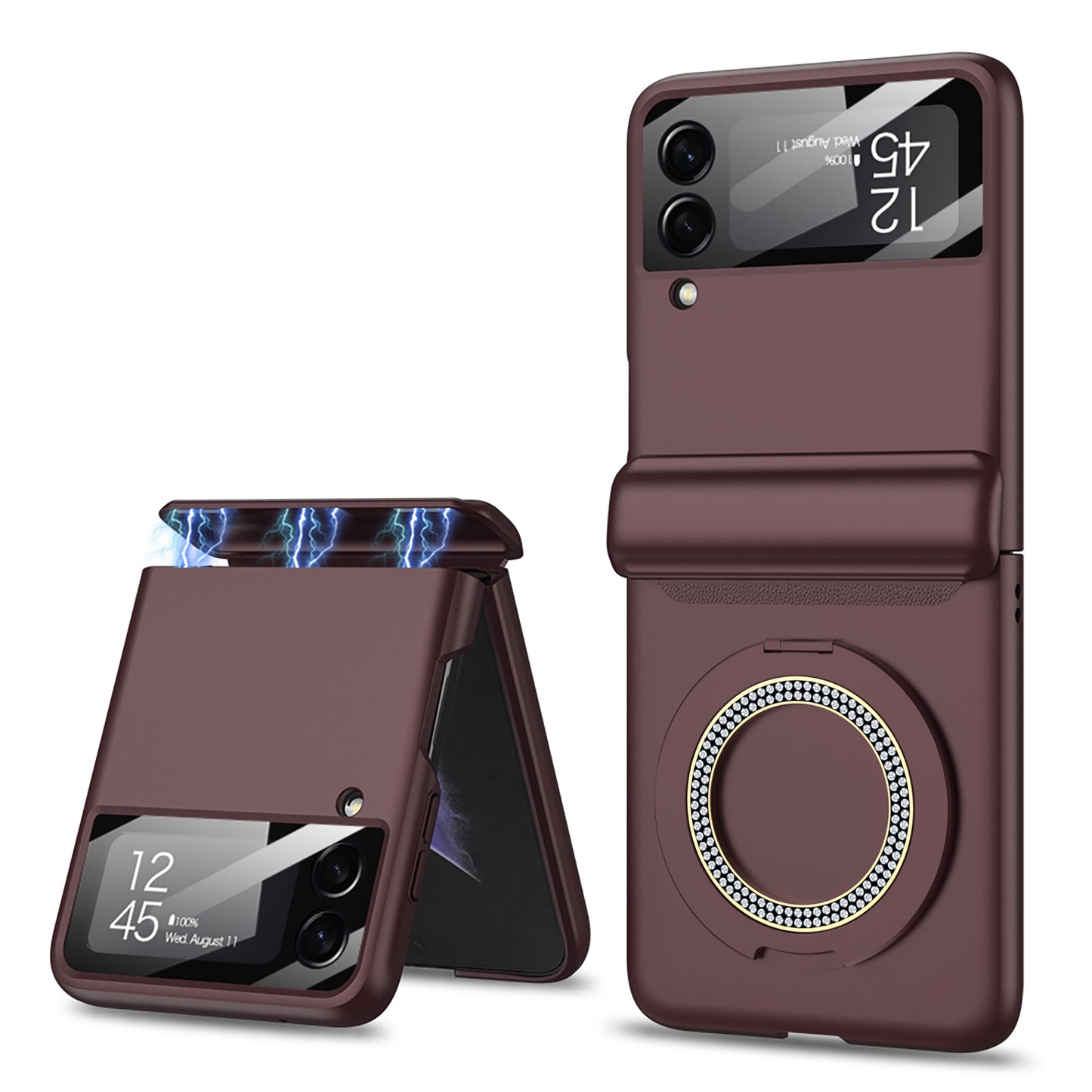 Magnetic Hinge Bracket All-included Shockproof Phone Case For Galaxy Flip 5/4/3