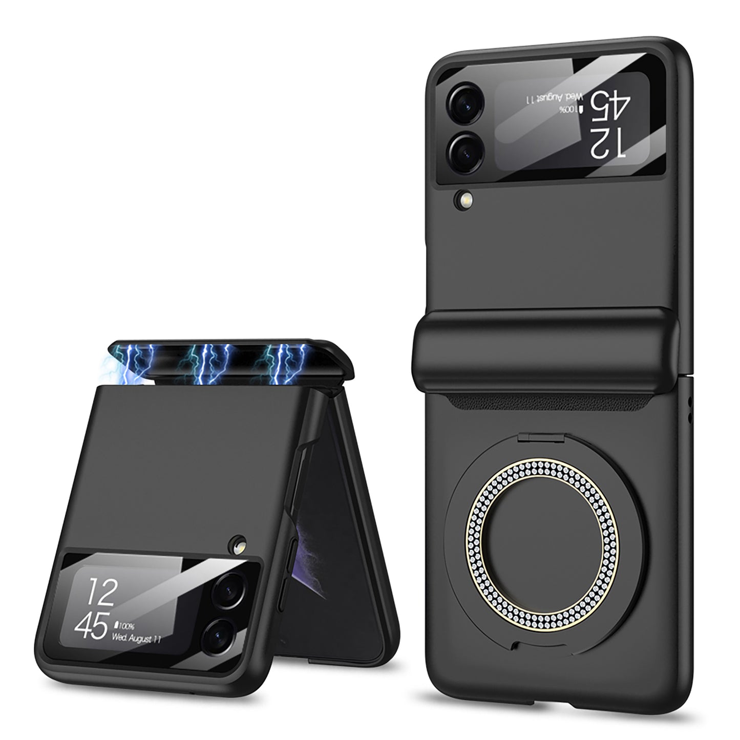 Magnetic Hinge Bracket All-included Shockproof Phone Case For Galaxy Flip 5/4/3