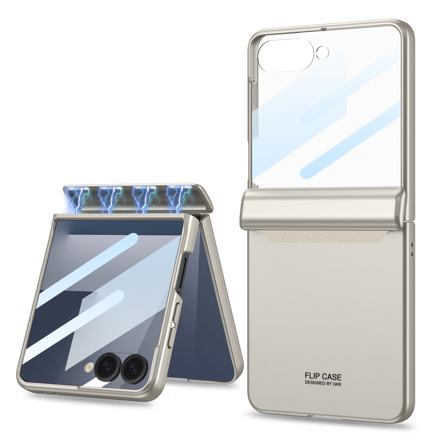 Magnetic All-included Shockproof Phone Case For Galaxy Flip 7/6/5/4/3 With Back Screen Protector