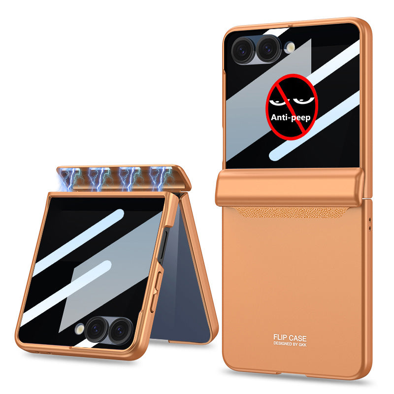 Magnetic All-included Shockproof Phone Case For Galaxy Flip 7/6/5/4/3 With Back Screen Protector