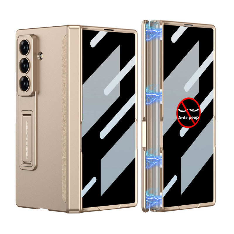 Magnetic Hinge Hidden Bracket All-included Case With Back Screen Protector For Galaxy Z Fold 7/6/5/4/3
