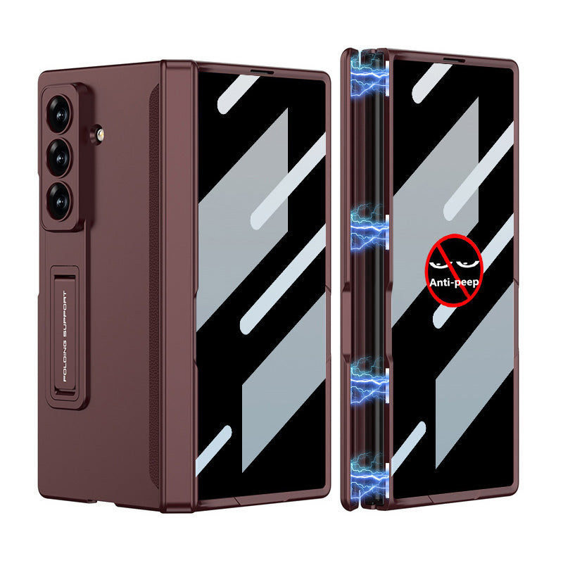Magnetic Hinge Hidden Bracket All-included Case With Back Screen Protector For Galaxy Z Fold 7/6/5/4/3