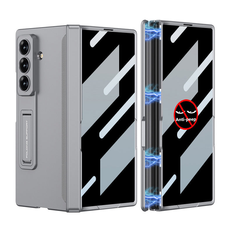 Magnetic Hinge Hidden Bracket All-included Case With Back Screen Protector For Galaxy Z Fold 7/6/5/4/3