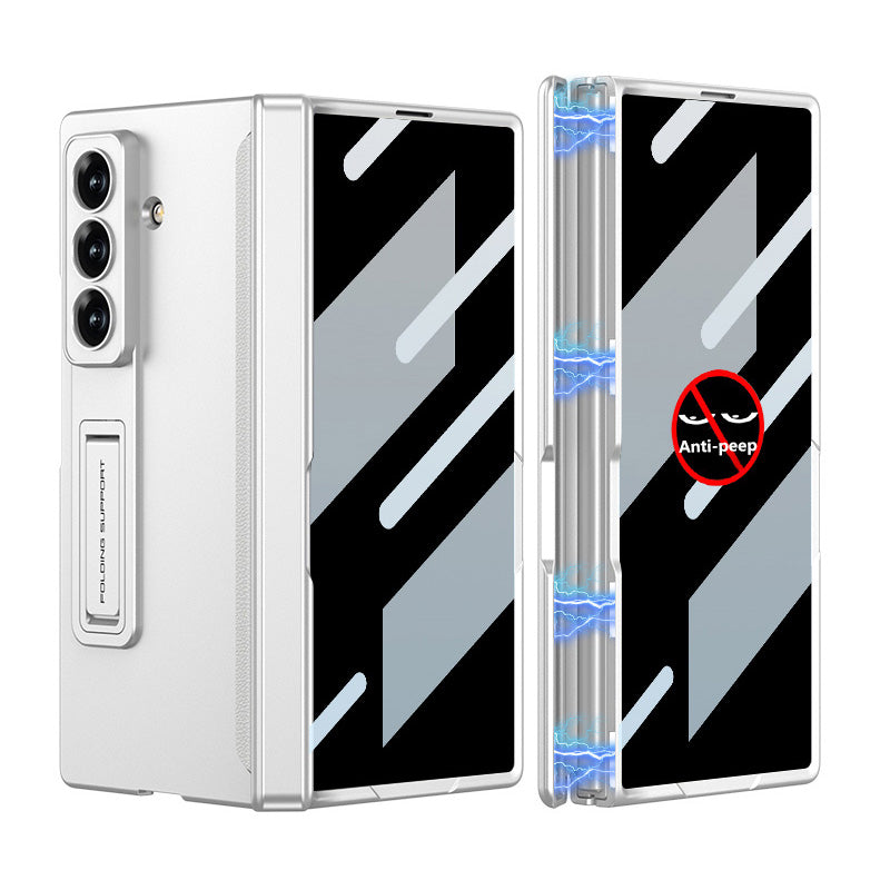 Magnetic Hinge Hidden Bracket All-included Case With Back Screen Protector For Galaxy Z Fold 7/6/5/4/3