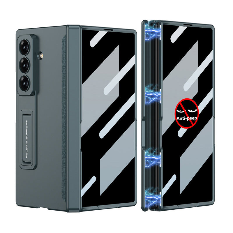 Magnetic Hinge Hidden Bracket All-included Case With Back Screen Protector For Galaxy Z Fold 7/6/5/4/3