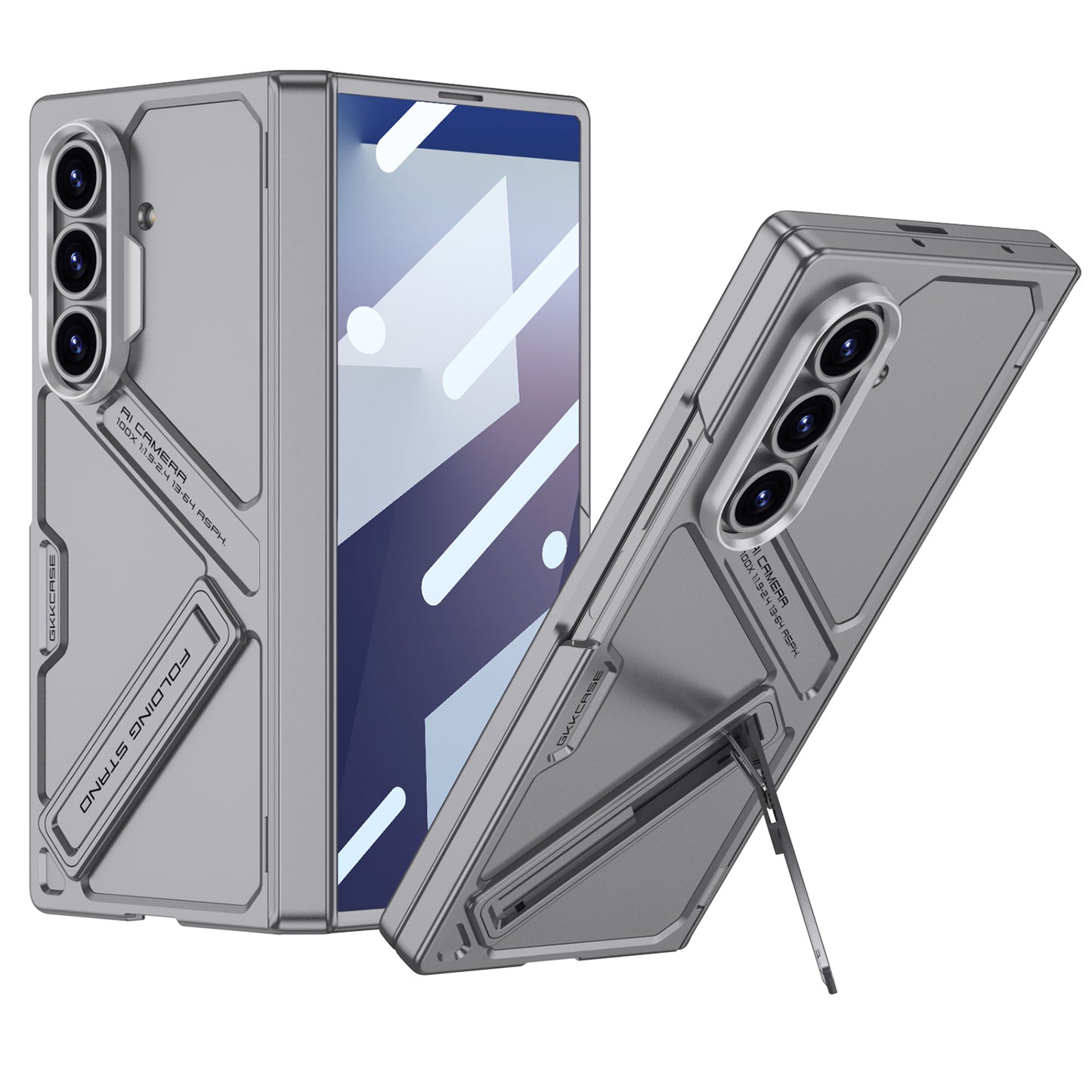 Magnetic Hinge Hidden Bracket All-included Case With Back Screen Protector For Galaxy Z Fold 6/7