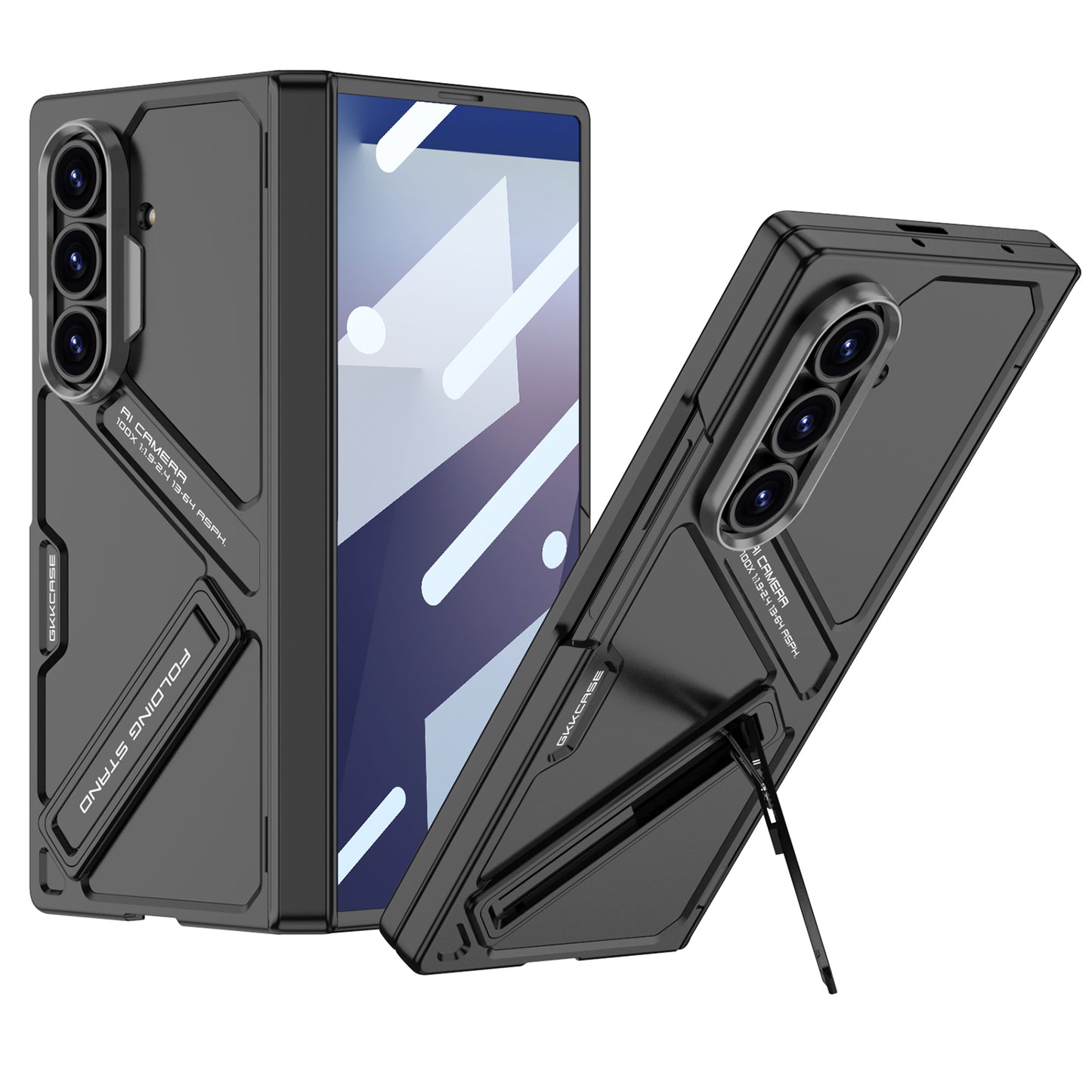 Magnetic Hinge Hidden Bracket All-included Case With Back Screen Protector For Galaxy Z Fold 6/7