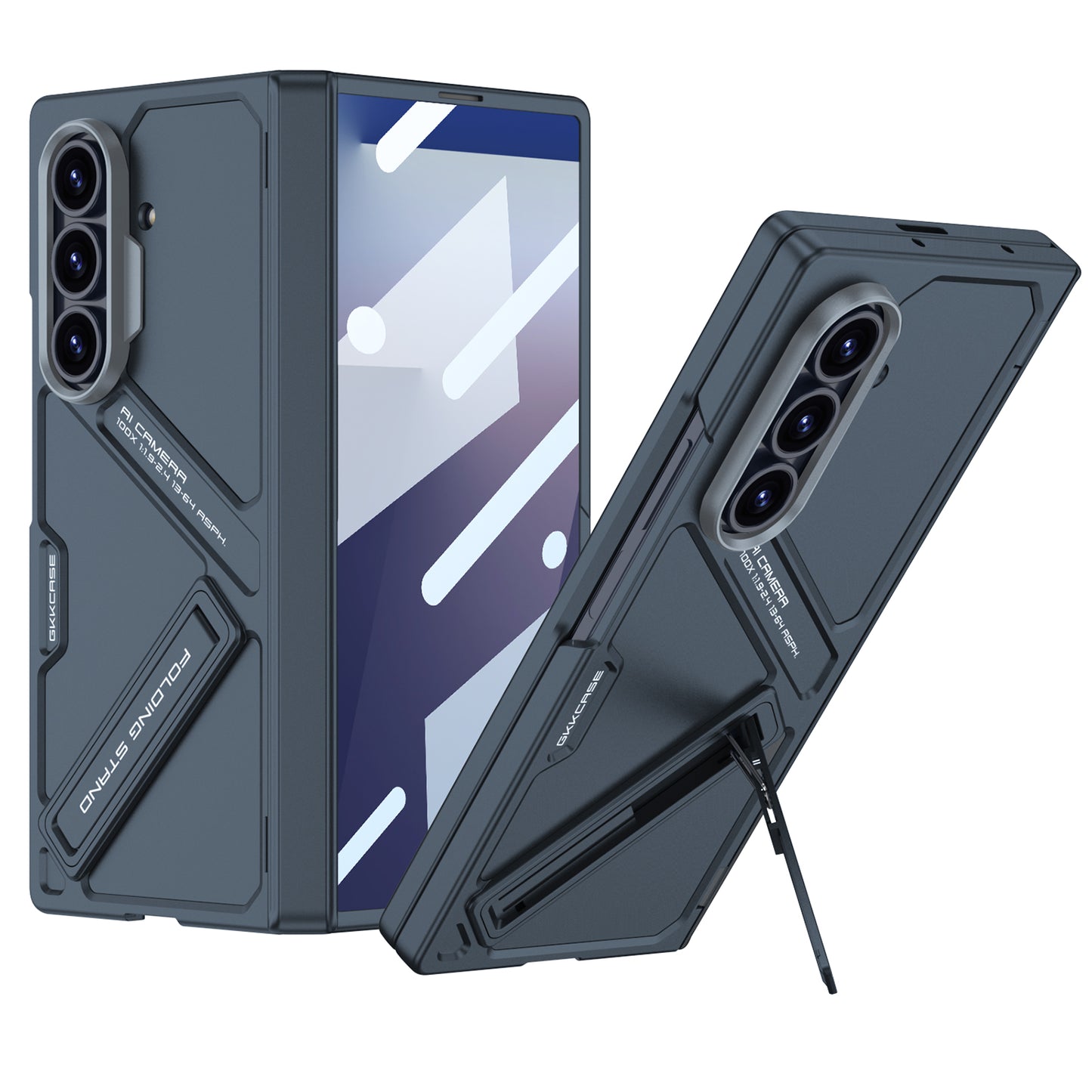 Magnetic Hinge Hidden Bracket All-included Case With Back Screen Protector For Galaxy Z Fold 6/7