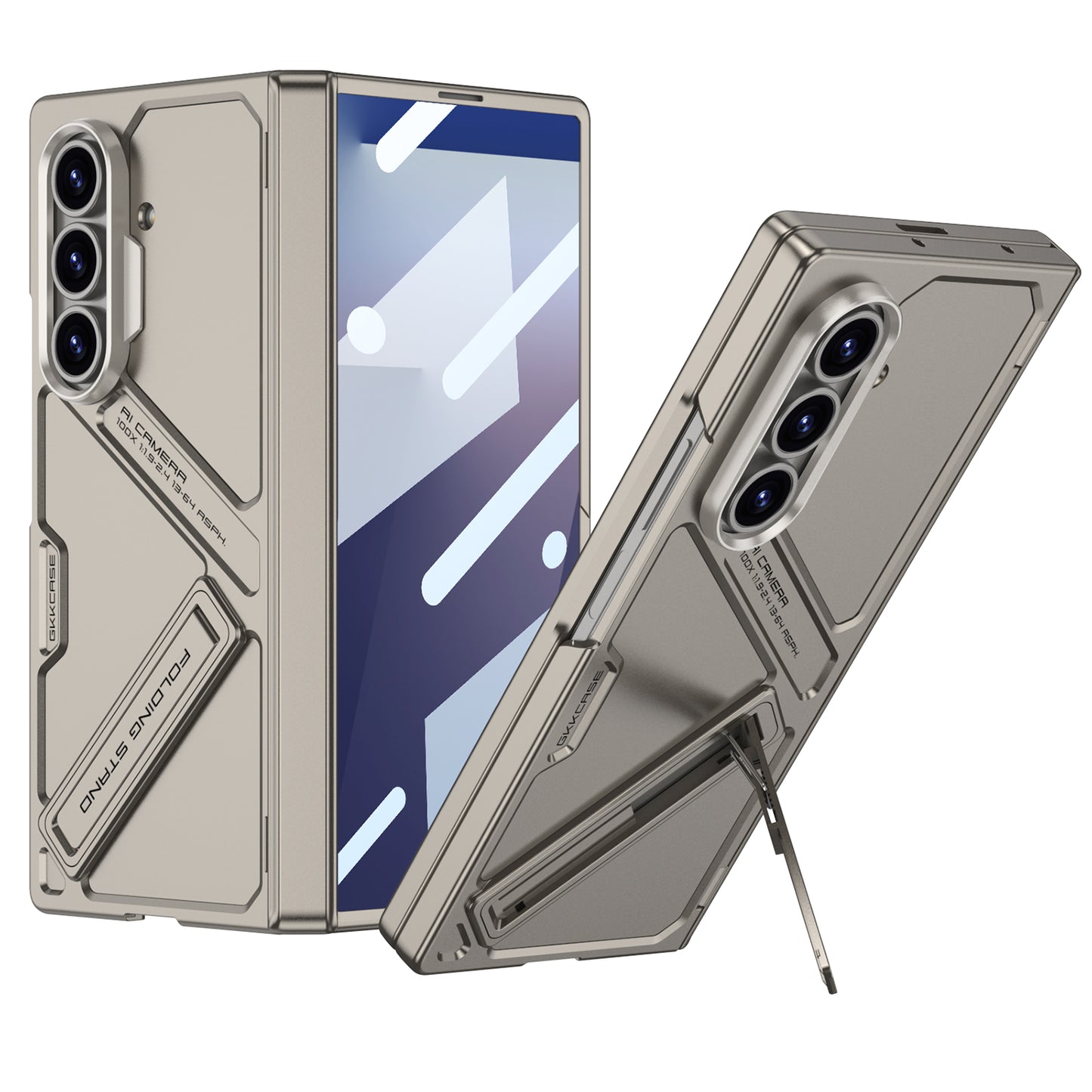 Magnetic Hinge Hidden Bracket All-included Case With Back Screen Protector For Galaxy Z Fold 6/7