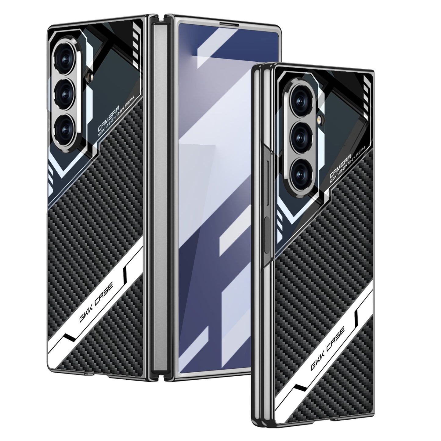 Electroplating Leather Shockproof Phone Case With Screen Protector For Galaxy Z Fold 7/6