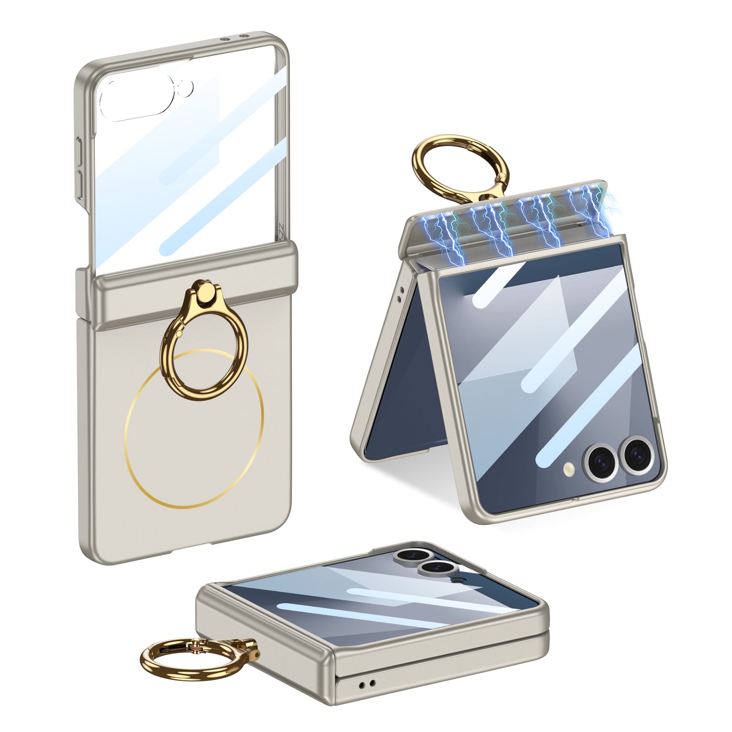 Magnetic All-included Shockproof Phone Cover For Galaxy Z Flip 7/6/5/4/3
