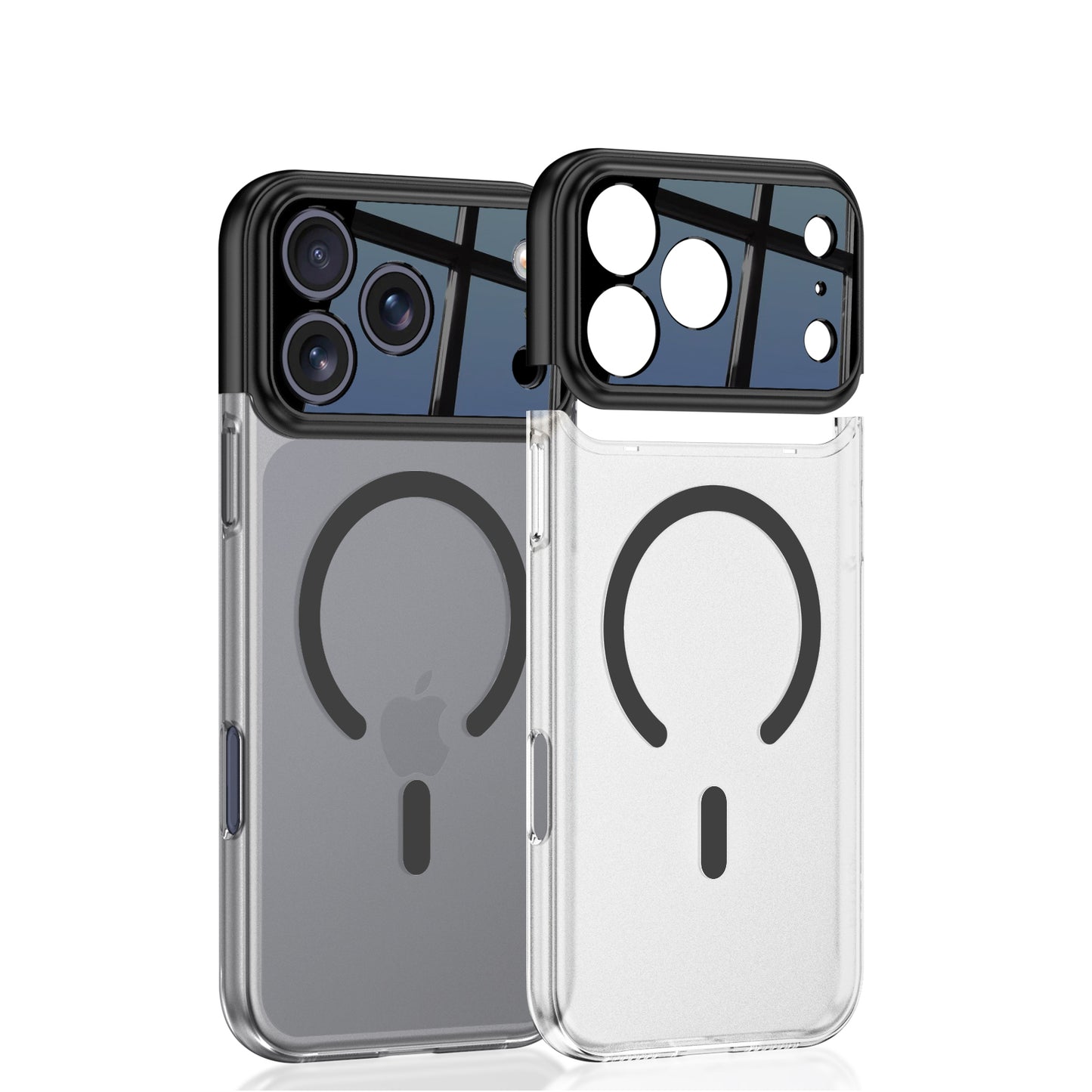 2 in 1 Frosted iPhone Case With Magnetic Coil