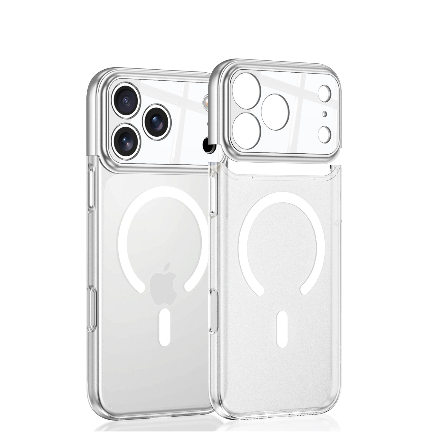 2 in 1 Frosted iPhone Case With Magnetic Coil