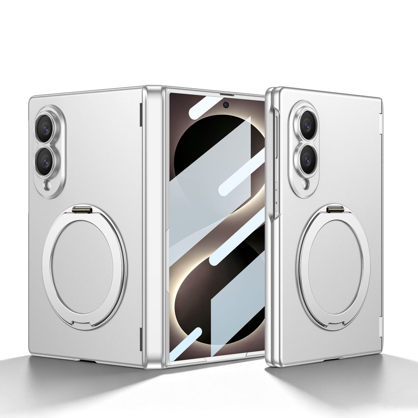 Luxurious Magnetic Ring Holder Phone Case For Galaxy Z Fold8 Wide Ultra